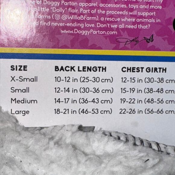 Doggy Parton Happy Dollydays Hoodie Dog's Size S Black Dolly Christmas NWT - Picture 7 of 7